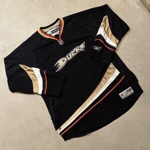 Vintage Y2K Black NHL Anaheim Ducks Hockey Jersey Size XXL